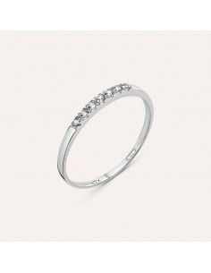 Anello Veretta Stroili in oro bianco e Cubic Zirconia